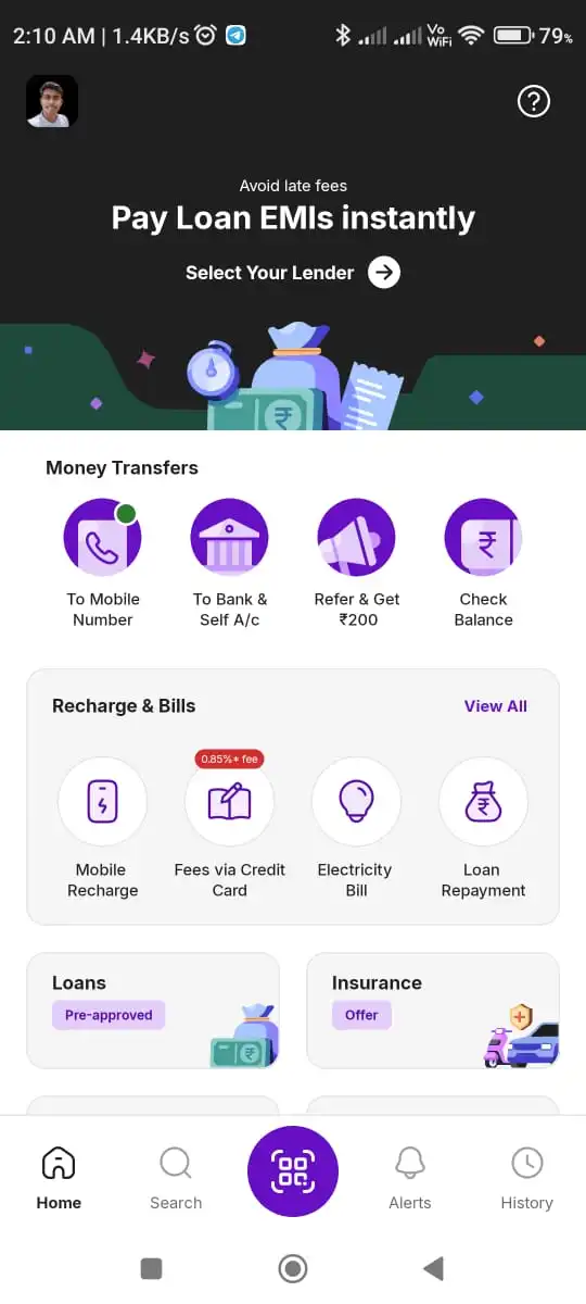 phonepe home page