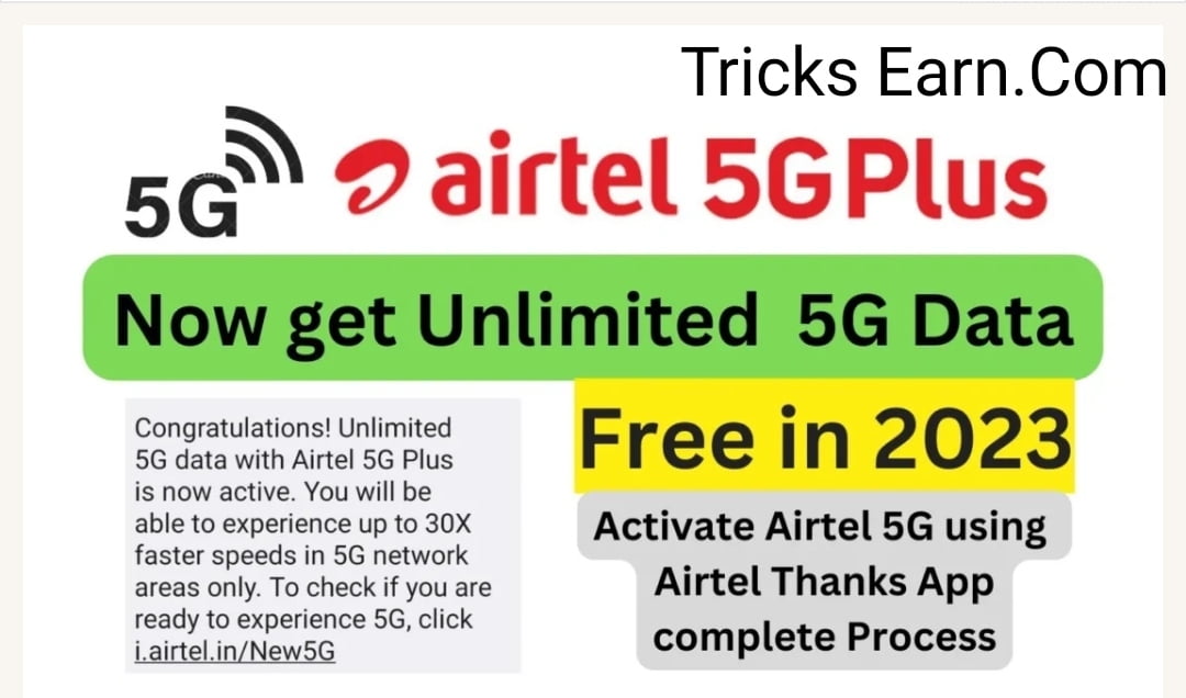 Airtel Unlimited 5G : Claim Unlimited 5G Data | Like Jio