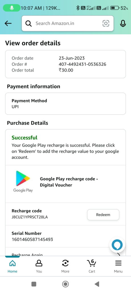 Google Play Redeem code Get Unlimited 5% Cashback 5 Google Play redeem code Buying Offer