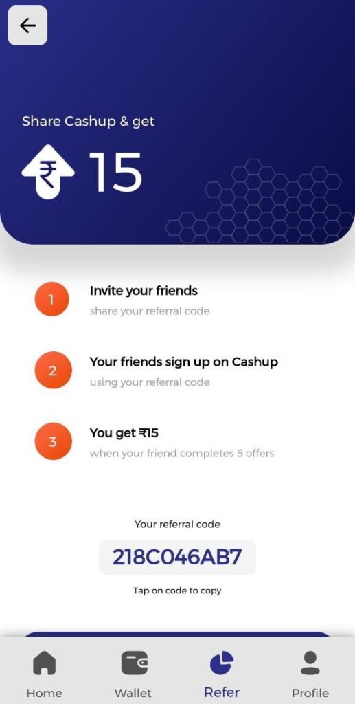 Cashup App Refer Earn Tricks 