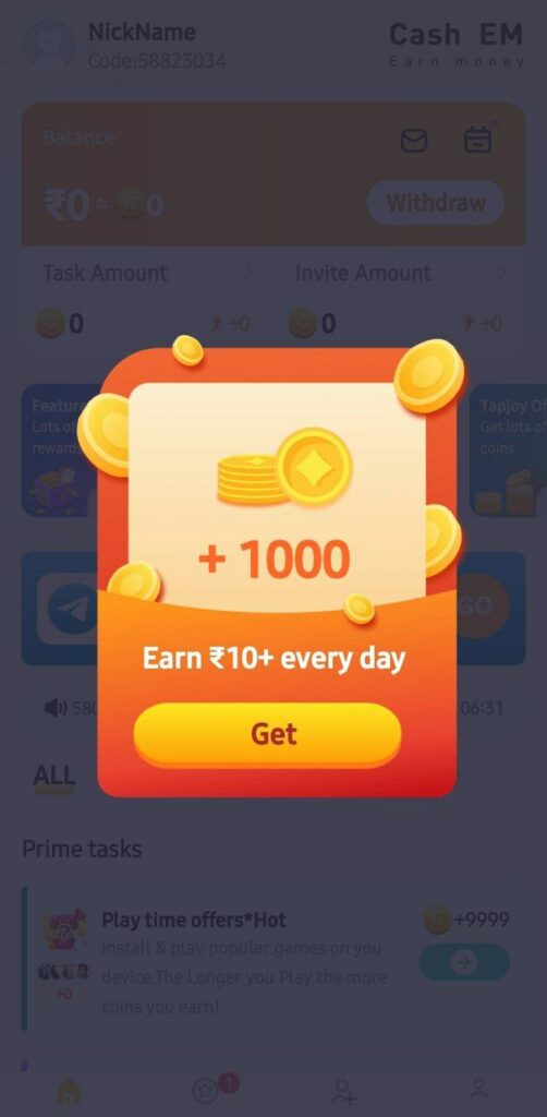 CashEM App referral Code-Refer & Earn Paytm Cash Rs 175 3 photo 2022 12 31 09 21 57 502x1024 1