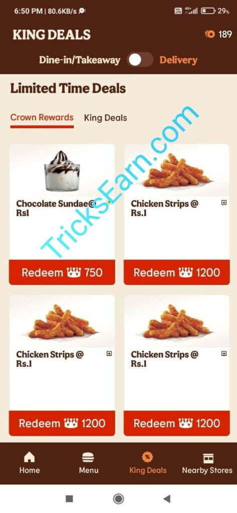 BurgerKing App loot offer 