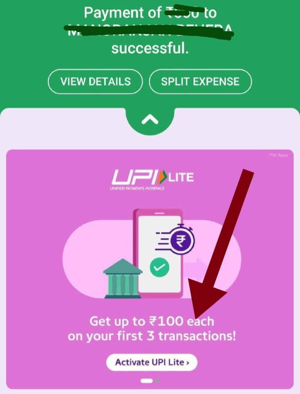 Phone pe UPI Lite Offer : Active your phone pe UPI Lite Get Rs 50 Cashback 1 Phone pe UPI Lite Offer