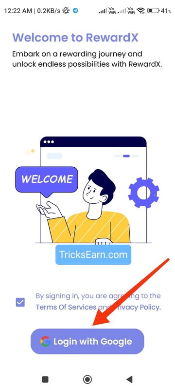 RewardX App Offer: Complete Simple Task,survey, Get Exciting Reward |Cashback offers on RewardX App 2 rewardx sing up with google account