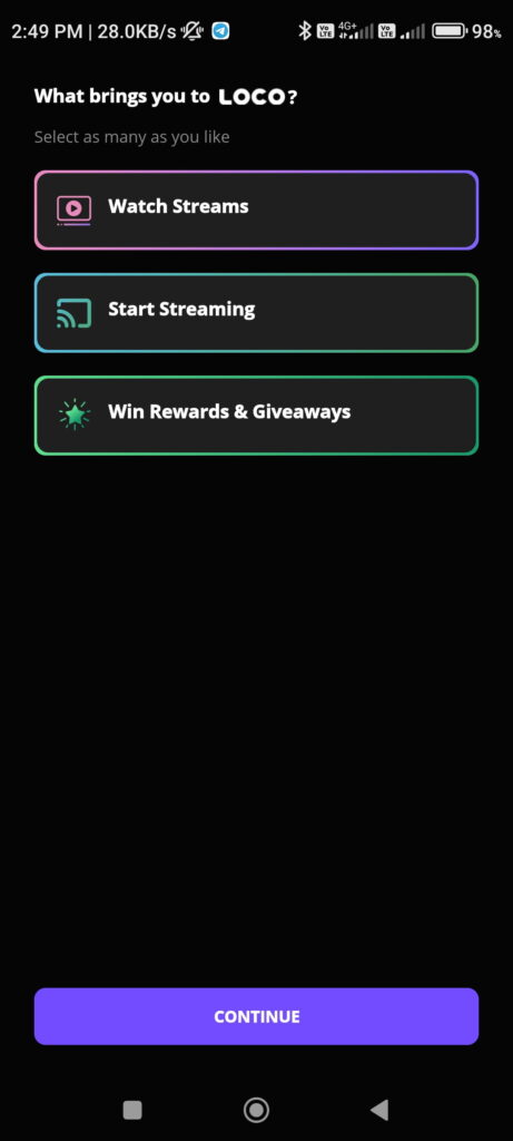 Loco App Offer-watch Live stream Earn ₹10 Amazon Vouchers Daily 1 Screenshot 2023 09 17 14 49 51 299 com.showtimeapp
