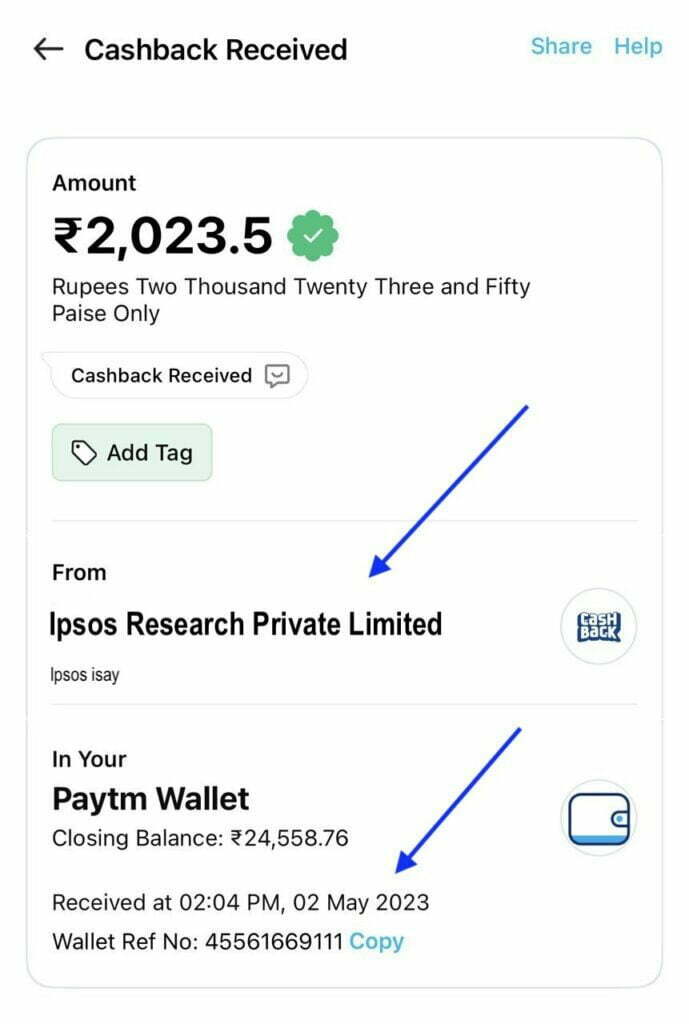 Free Paytm cash 