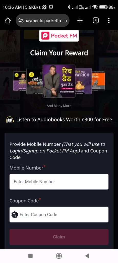 FM pocket Promo Code 2024 - 1000% working April Promo Code 3 Screenshot 2023 12 08 10 36 59 927 com.android.chrome