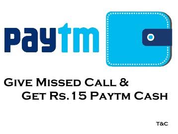 Miss Call Loot-Get ₹10 to 20 Paytm Cashback Instantly 1 images 7 1