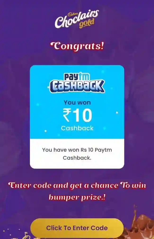 Paytm Cadbury Choclairs Birthday Bash Cashback Offer{ 5 Rs Free Paytm Cash} 4 photo 2022 11 13 22 16 09