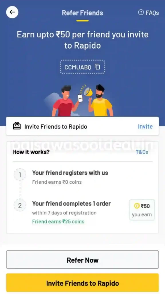 Rapido App Referral Code: Earn Free ₹ 50 coin|Free Bike & Auto Rides 4 photo 2022 12 10 21 41 44 576x1024 1