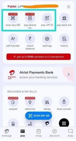 NEW Airtel Thanks UPI cashback Offer: Flat ₹50 Cash In Wallet 4 wp 16992562030812329904682380412322