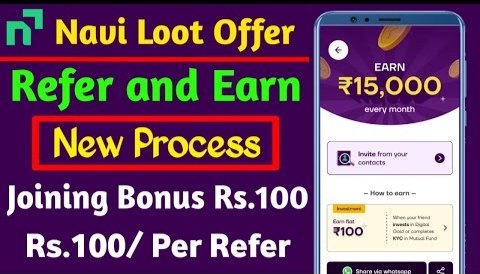 Navi App Referral Code And Earn Flat ₹100 Instantly | Each Referral ₹100 | Proof 3 Navi App Referral Code
Per Refer 100