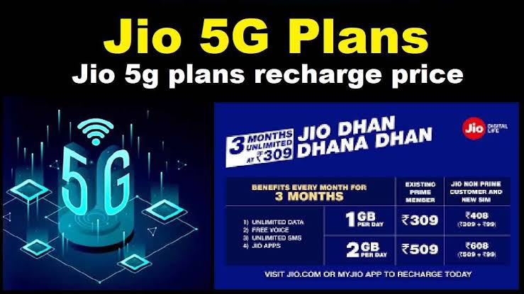 Jio 5G upgrade Plan : Unlimited 5G Data with 61 plan 1 Jio 5G Upgrade Plan