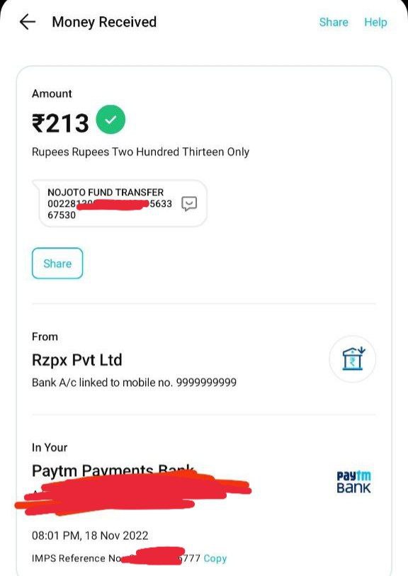 Nojoto App Referral Code - Sing Up & Earn ₹100 Cash 9 photo 2022 11 19 08 05 18