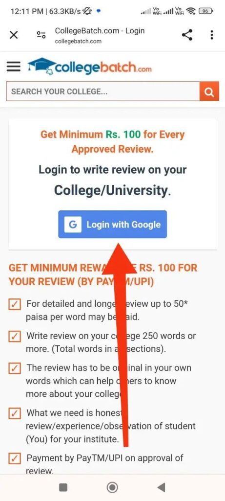 college batch review sign up  