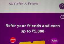 AU Bank Refer & Earn – Open Zero Balance Saving Account | ₹250 Amazon Voucher Free | ₹250/Refer AU Bank Refer & Earn – Open Zero Balance Saving Account | ₹250 Amazon Voucher Free | ₹250/Refer