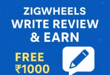 ZigWheels Write Review & Earn Campaign 2025