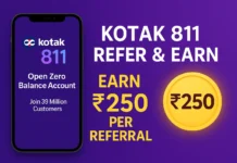 Kotak 811 Refer & Earn – Open Zero Balance Savings Account & Earn ₹250 per Referral Kotak 811 Refer & Earn