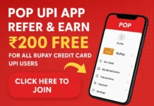 POP UPI App Referral code | ₹200 FREE For All RuPay Credit Card UPI Users Best Referral Earning Apps in the United States 2025