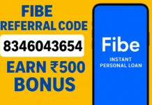 Fibe Referral Code 2025 – Refer Earn ₹200 cashback Instantly Fibe Referral Code 8346043654 – Earn ₹200 CashBack