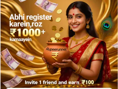 Rupeerunner Refer & Earn – Earn ₹100 Per Referral ( Step by step Guide) 1 Rupeerunner Referral code : 93262785