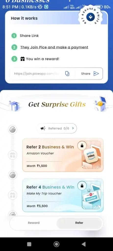 pice App referral code 