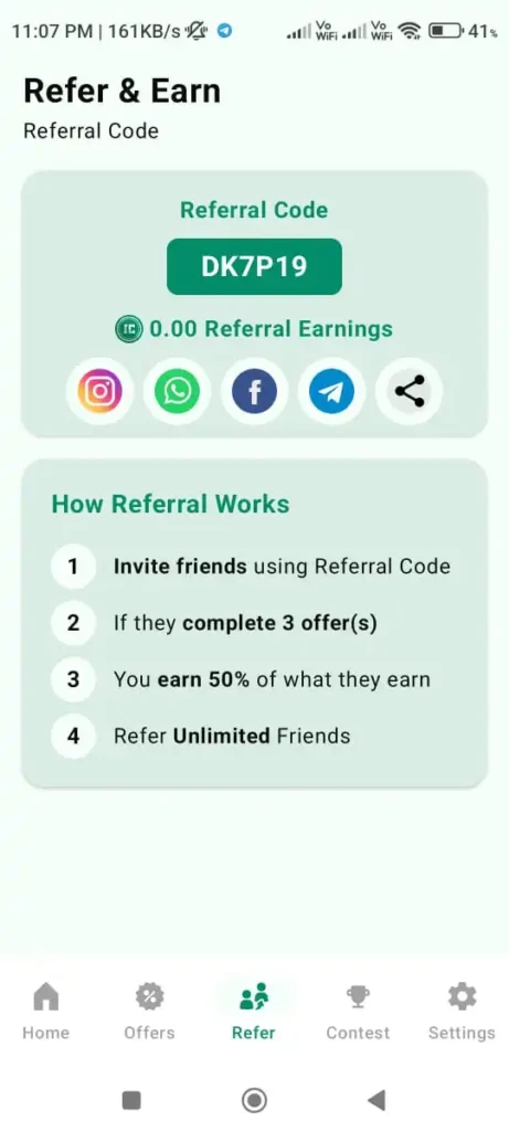InCash Referral Code – Earn Cashback & Rewards Easily 3 incash refer code : DK7P19